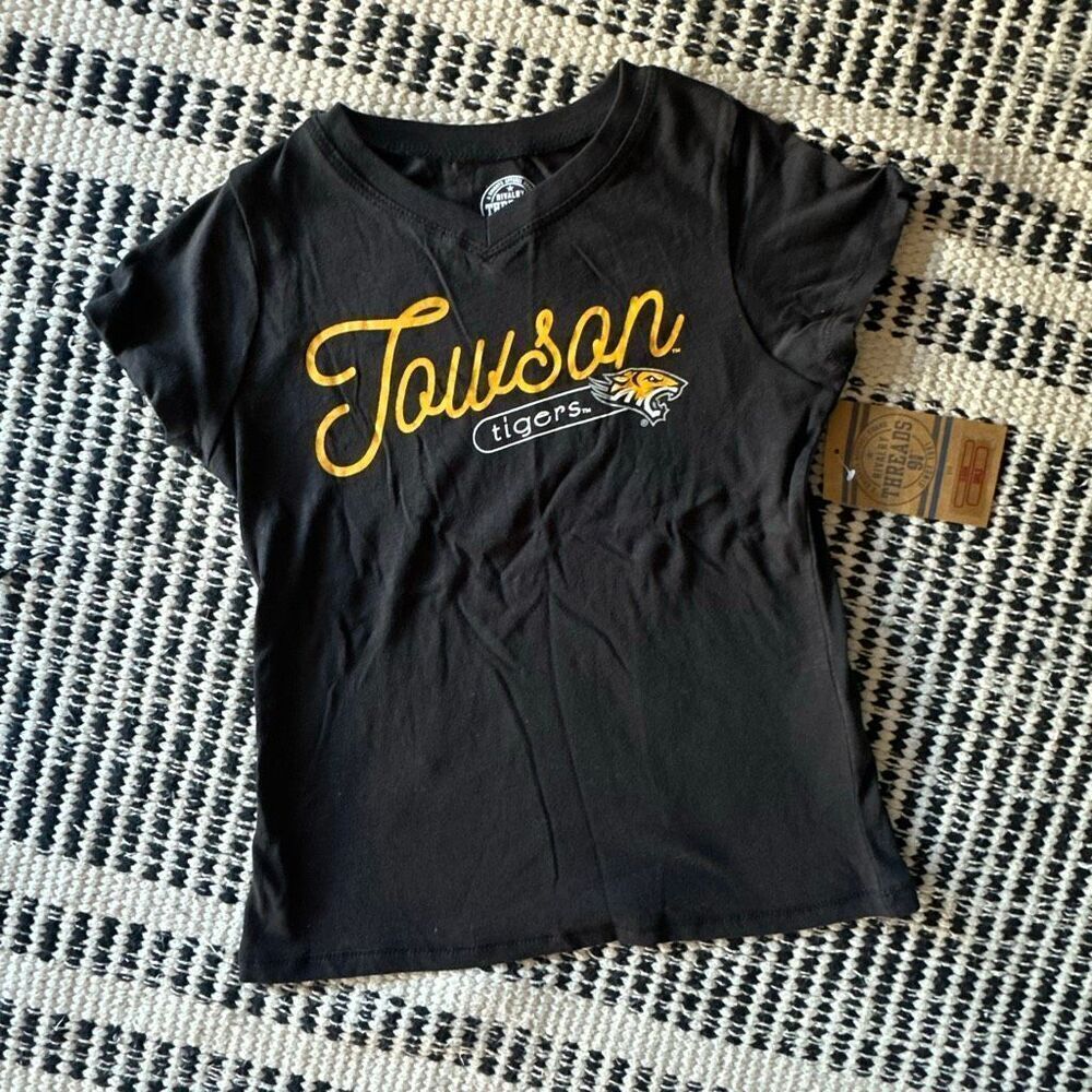 Knights Apparel Size small 6/6x girls Towson Tigers football  t shirt NWT